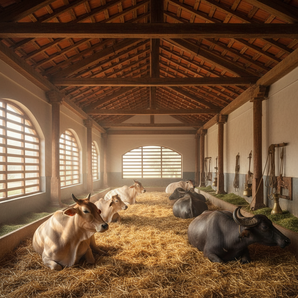 Modern cattle facilities at SAM DAIRY FARM
